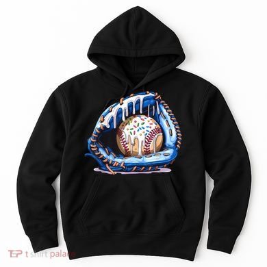 Baseball Drip Ice Cream Sprinkles Baseball Glove  Hoodie