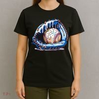 Baseball Drip Ice Cream Sprinkles Baseball Glove  T-Shirt thumb 4