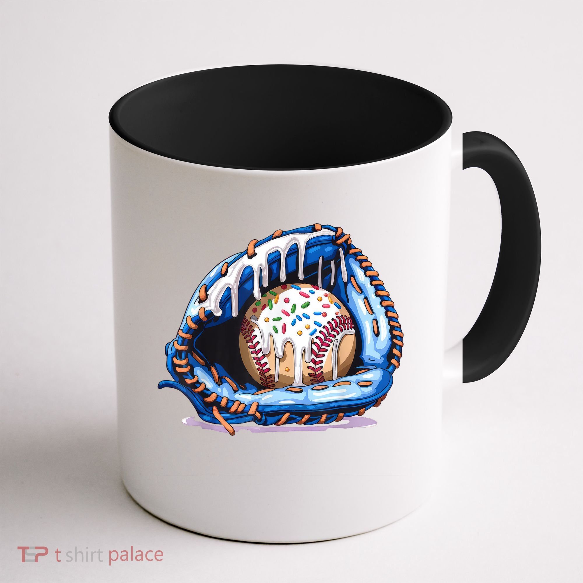 Baseball Drip Ice Cream Sprinkles Baseball Glove  Coffee Mug