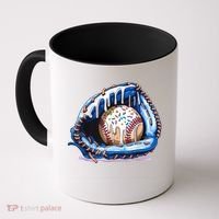 Baseball Drip Ice Cream Sprinkles Baseball Glove  Coffee Mug thumb 0