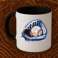 Baseball Drip Ice Cream Sprinkles Baseball Glove  Coffee Mug thumb 2