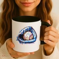 Baseball Drip Ice Cream Sprinkles Baseball Glove  Coffee Mug thumb 3
