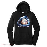 Baseball Drip Ice Cream Sprinkles Baseball Glove  Women's Hoodie thumb 0