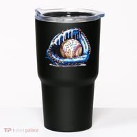 Baseball Drip Ice Cream Sprinkles Baseball Glove  Tumbler thumb 0