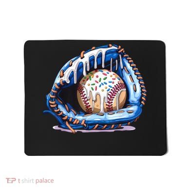Baseball Drip Ice Cream Sprinkles Baseball Glove  Mousepad