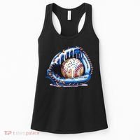 Baseball Drip Ice Cream Sprinkles Baseball Glove  Women's Tank Top thumb 0