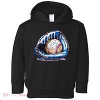 Baseball Drip Ice Cream Sprinkles Baseball Glove  Toddler Hoodie thumb 0