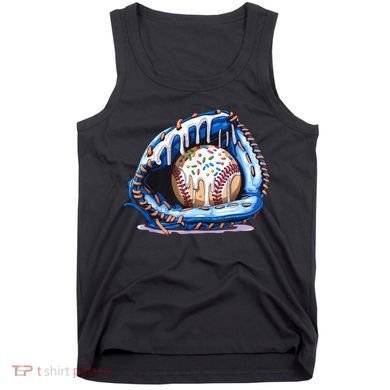 Baseball Drip Ice Cream Sprinkles Baseball Glove  Tank Top