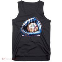 Baseball Drip Ice Cream Sprinkles Baseball Glove  Tank Top thumb 0