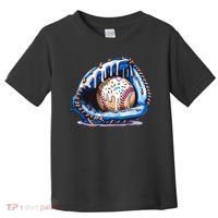 Baseball Drip Ice Cream Sprinkles Baseball Glove  Toddler T-Shirt thumb 0