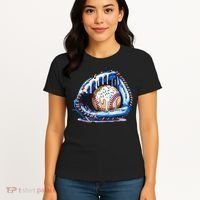 Baseball Drip Ice Cream Sprinkles Baseball Glove  Women's T-Shirt thumb 4