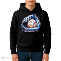 Baseball Drip Ice Cream Sprinkles Baseball Glove  Kids Hoodie thumb 4