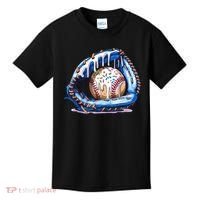 Baseball Drip Ice Cream Sprinkles Baseball Glove  Kids T-Shirt thumb 0