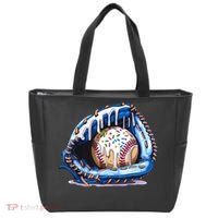 Baseball Drip Ice Cream Sprinkles Baseball Glove  Tote Bag thumb 0