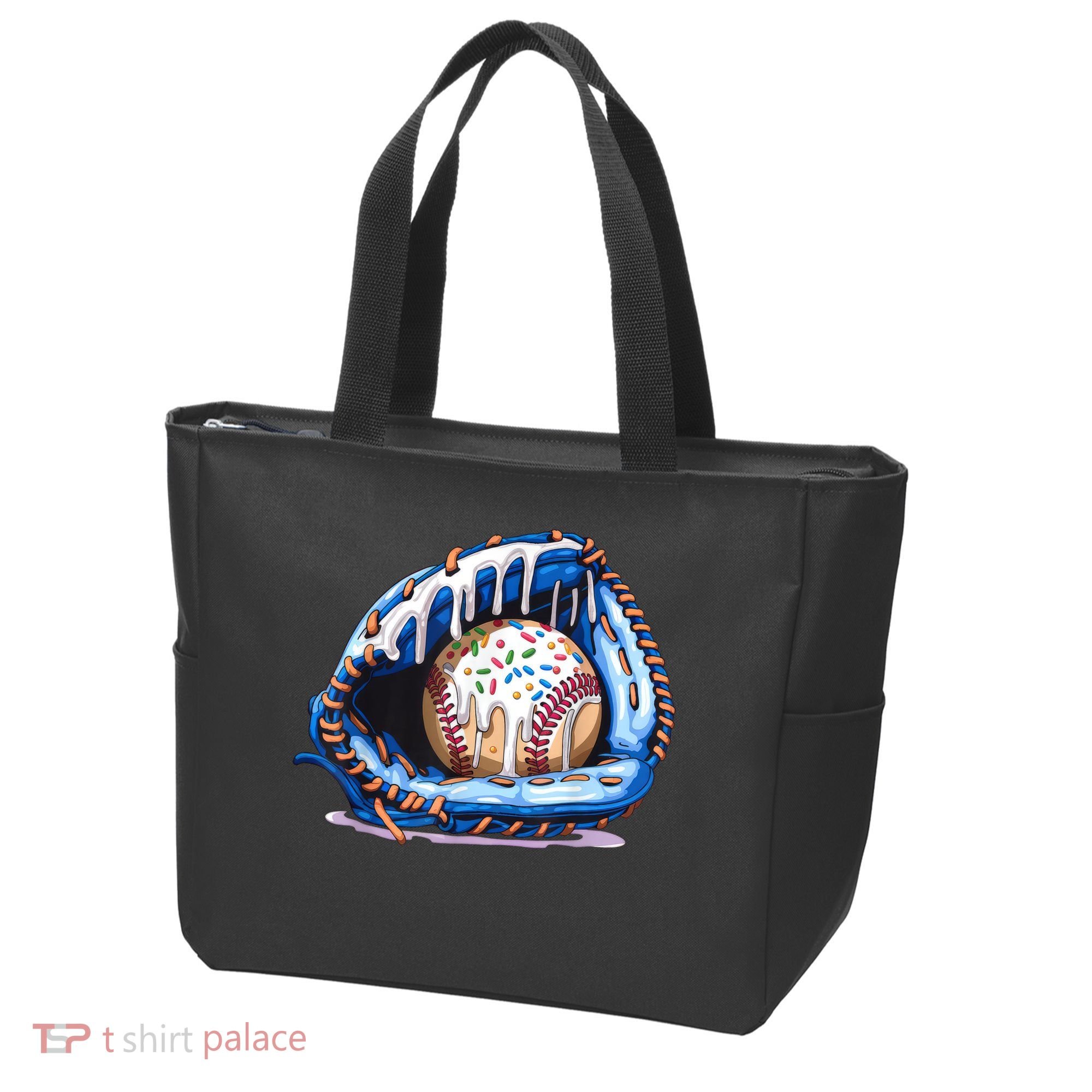 Baseball Drip Ice Cream Sprinkles Baseball Glove  Tote Bag