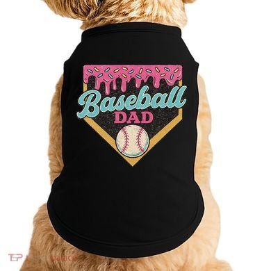 Baseball Dad Ice Cream Drip Doggie Tank
