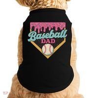 Baseball Dad Ice Cream Drip Doggie Tank thumb 0