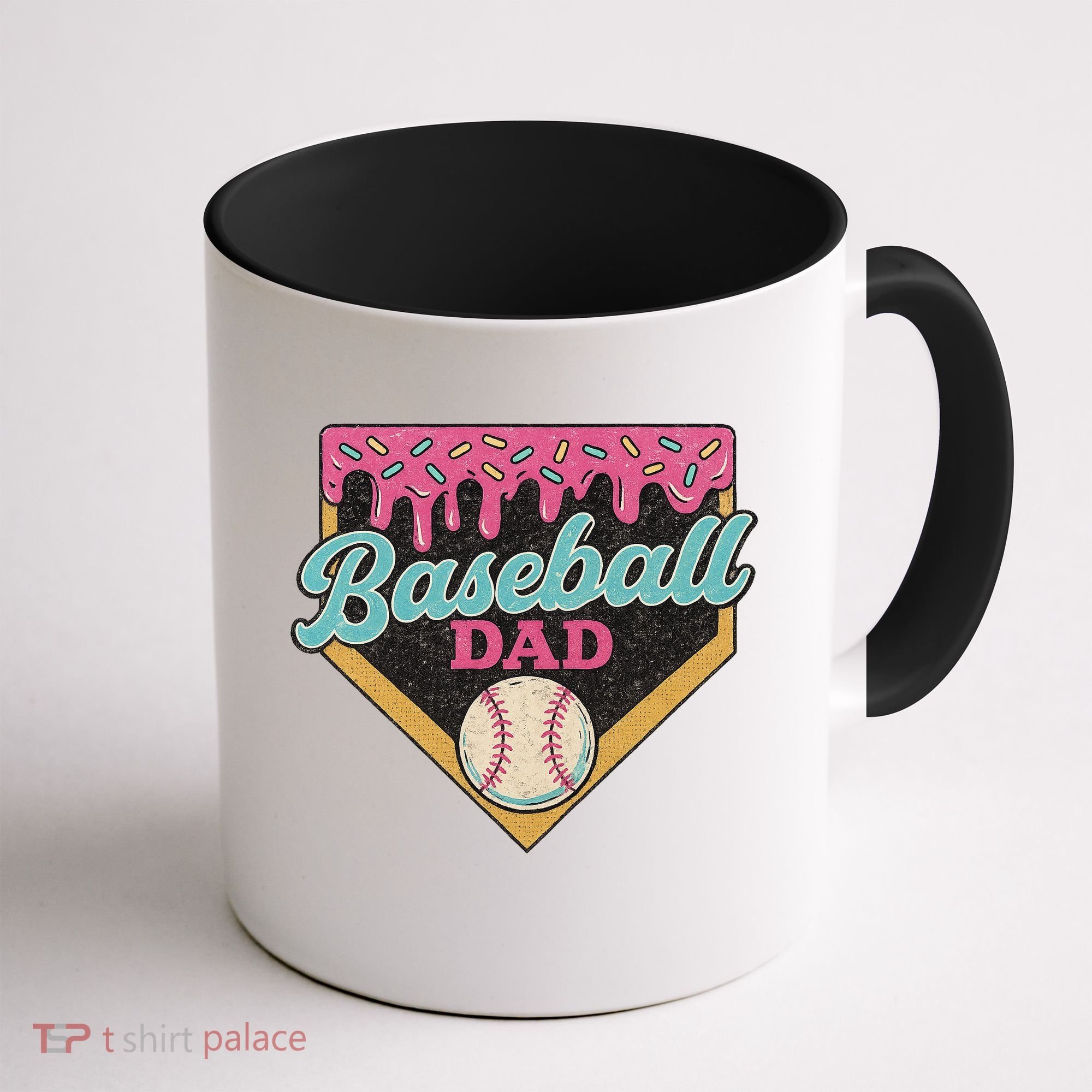 Baseball Dad Ice Cream Drip Coffee Mug