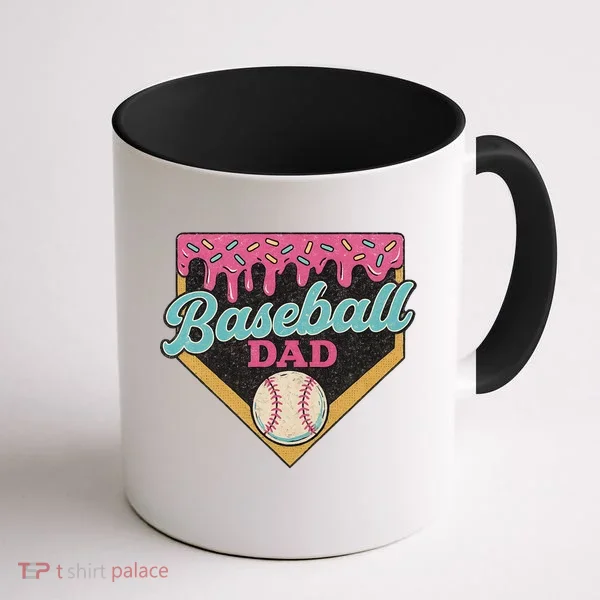 Baseball Dad Ice Cream Drip Coffee Mug