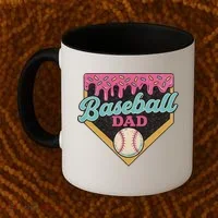 Baseball Dad Ice Cream Drip Coffee Mug thumb 2