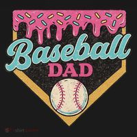 Baseball Dad Ice Cream Drip Polo thumb 3
