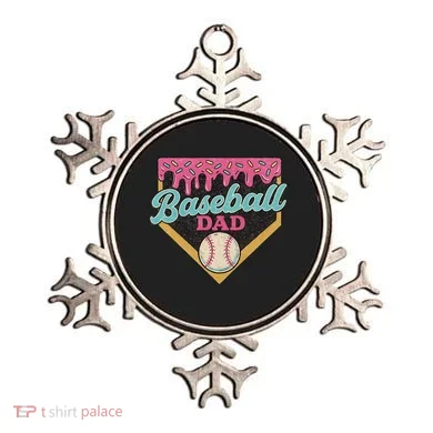 Baseball Dad Ice Cream Drip Ornament