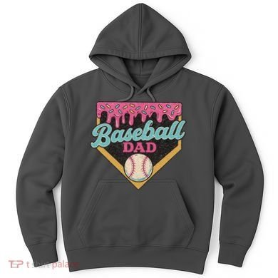 Baseball Dad Ice Cream Drip Hoodie