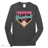 Baseball Dad Ice Cream Drip Long Sleeve Shirt thumb 0