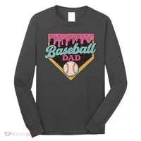 Baseball Dad Ice Cream Drip Long Sleeve Shirt thumb 0
