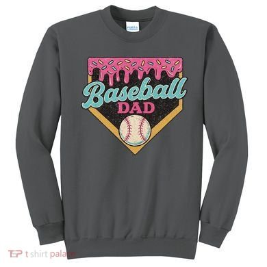 Baseball Dad Ice Cream Drip Sweatshirt