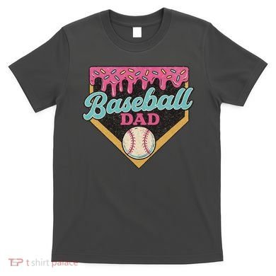 Baseball Dad Ice Cream Drip T-Shirt