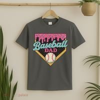 Baseball Dad Ice Cream Drip T-Shirt thumb 2