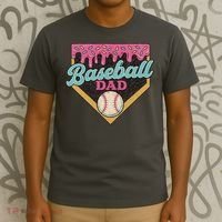 Baseball Dad Ice Cream Drip T-Shirt thumb 3