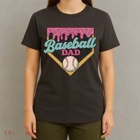 Baseball Dad Ice Cream Drip T-Shirt thumb 4