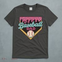 Baseball Dad Ice Cream Drip T-Shirt thumb 5