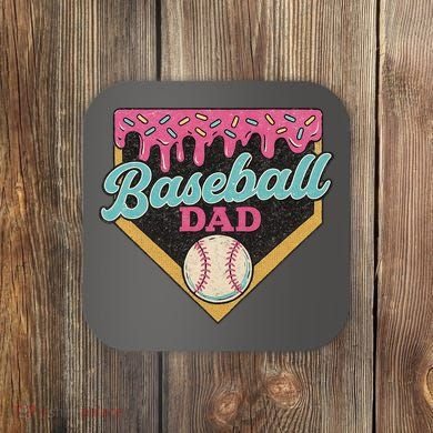 Baseball Dad Ice Cream Drip Coaster