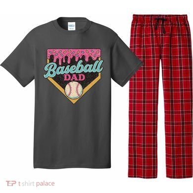 Baseball Dad Ice Cream Drip Pajama Set