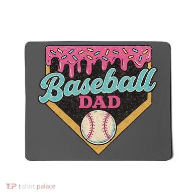 Baseball Dad Ice Cream Drip Mousepad