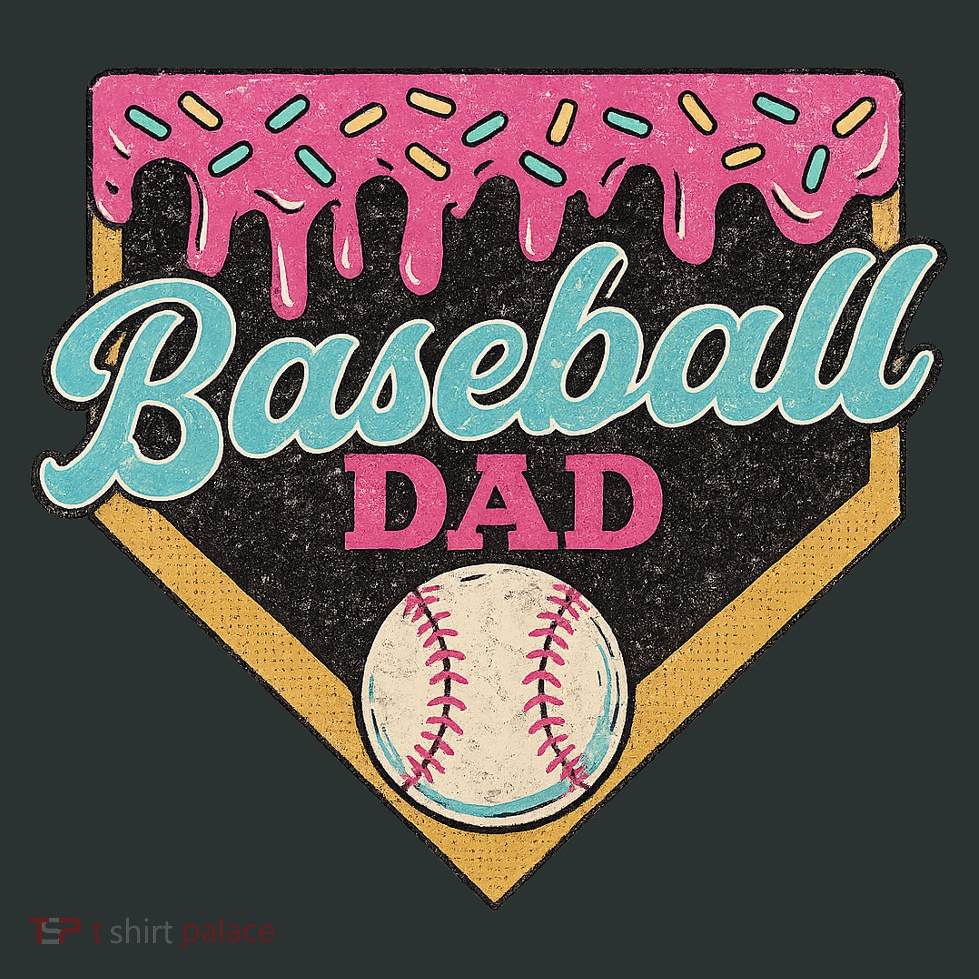 Baseball Dad Ice Cream Drip Mousepad