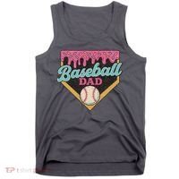Baseball Dad Ice Cream Drip Tank Top thumb 0