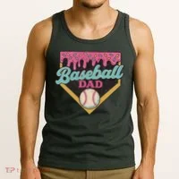 Baseball Dad Ice Cream Drip Tank Top thumb 3