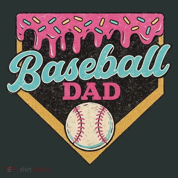 Baseball Dad Ice Cream Drip Tank Top