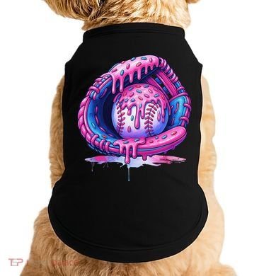 Baseball Drip Ice Cream Sprinkles Baseball Glove Doggie Tank