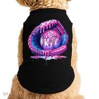 Baseball Drip Ice Cream Sprinkles Baseball Glove Doggie Tank thumb 0