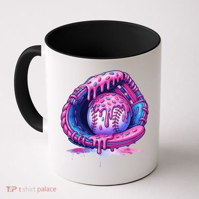 Baseball Drip Ice Cream Sprinkles Baseball Glove Coffee Mug