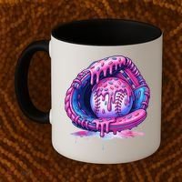 Baseball Drip Ice Cream Sprinkles Baseball Glove Coffee Mug thumb 2