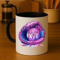 Baseball Drip Ice Cream Sprinkles Baseball Glove Coffee Mug thumb 4