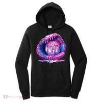 Baseball Drip Ice Cream Sprinkles Baseball Glove Women's Hoodie thumb 0
