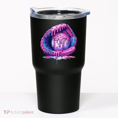 Baseball Drip Ice Cream Sprinkles Baseball Glove Tumbler