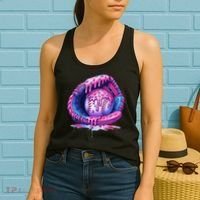 Baseball Drip Ice Cream Sprinkles Baseball Glove Women's Tank Top thumb 2
